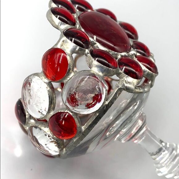 Glass & metal candle holder - Picture 10 of 12